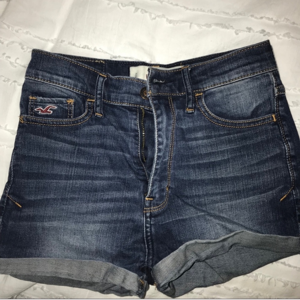 Hollister high waisted denim shorts